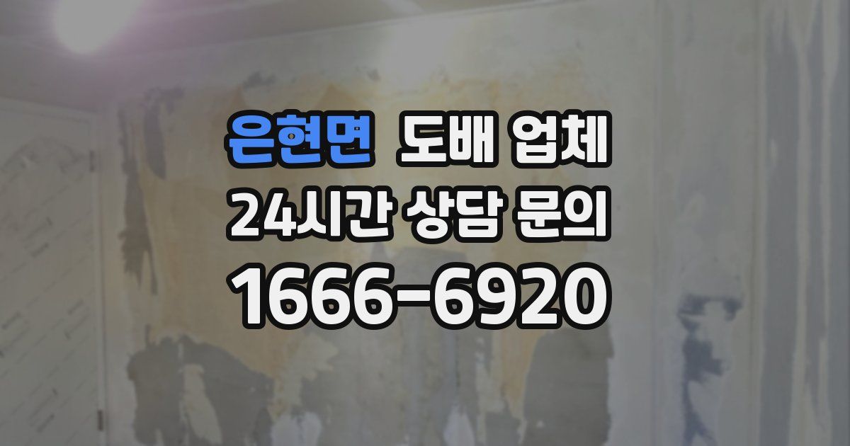 은현면 도배 업체