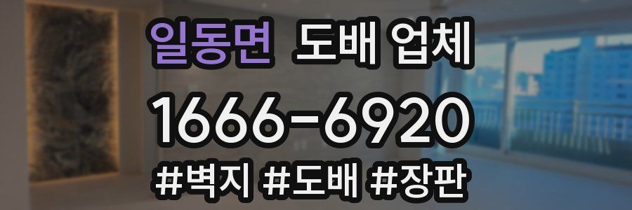 일동면 도배 업체