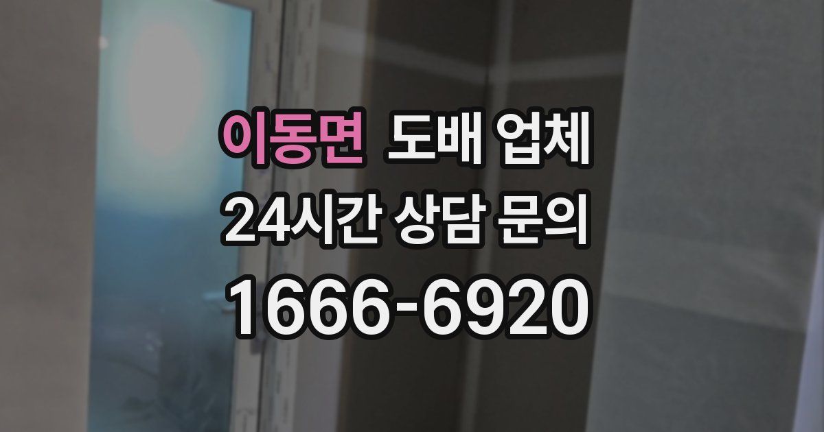 이동면 도배 업체