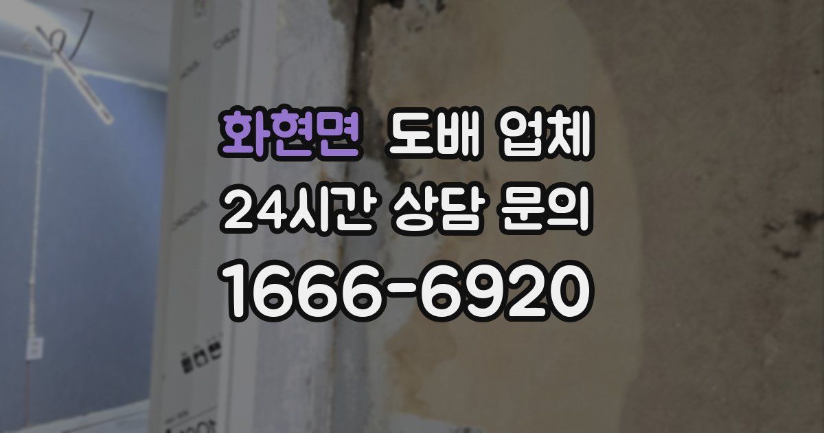 화현면 도배 업체