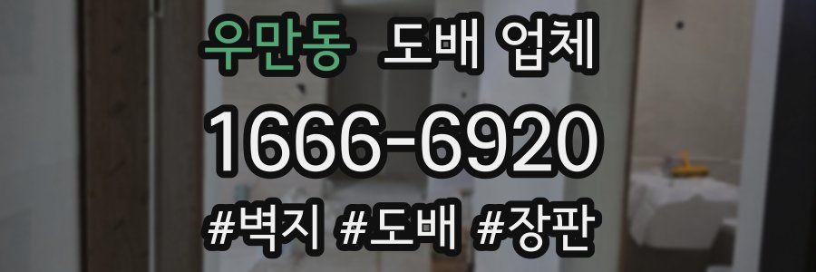 우만동 도배 업체