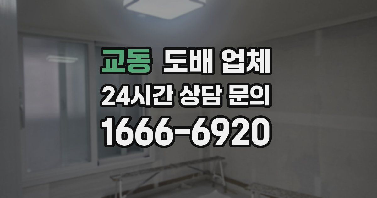 교동 도배 업체