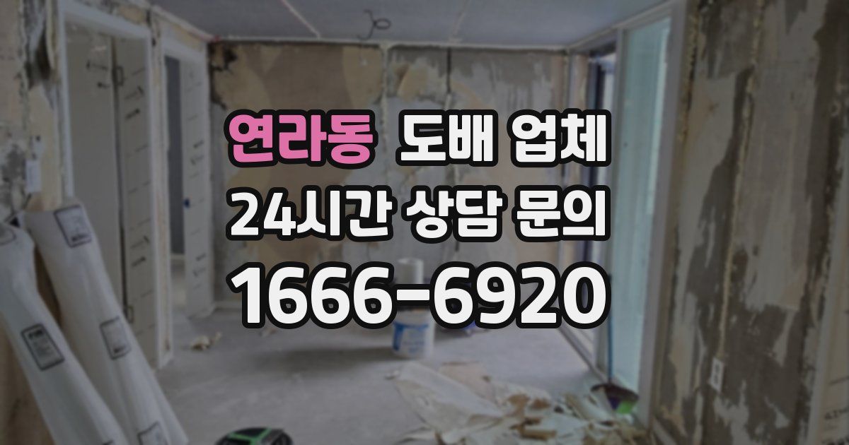 연라동 도배 업체
