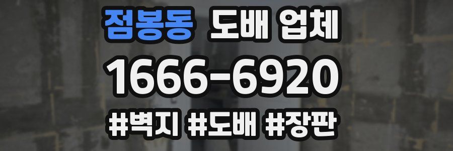 점봉동 도배 업체