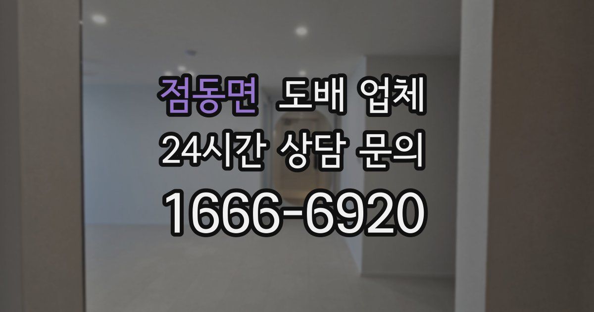 점동면 도배 업체