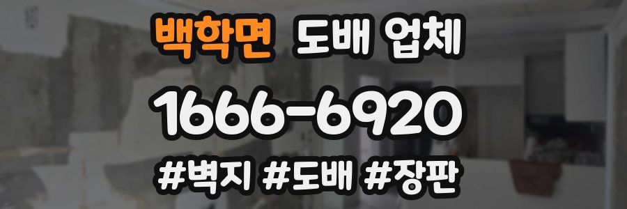 백학면 도배 업체