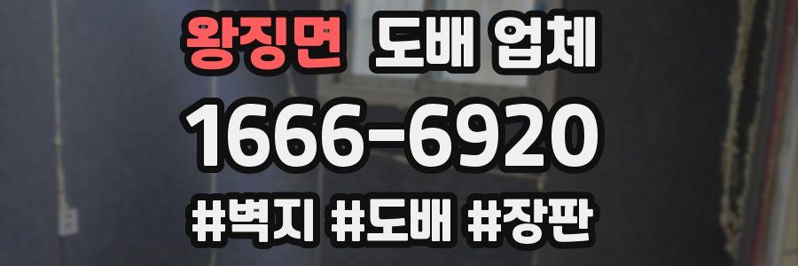 왕징면 도배 업체