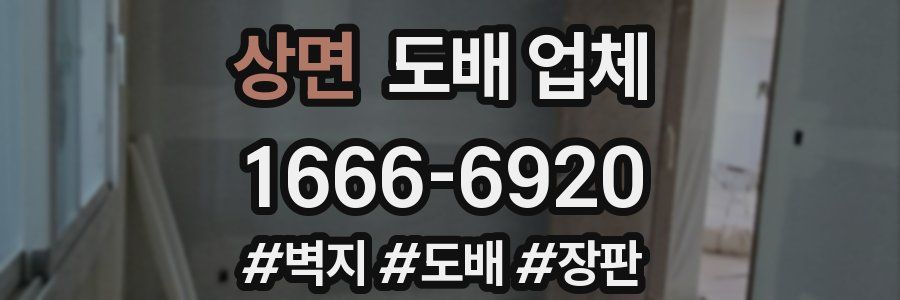 상면 도배 업체