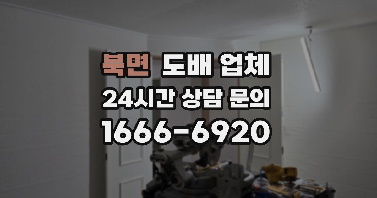 북면 도배 업체