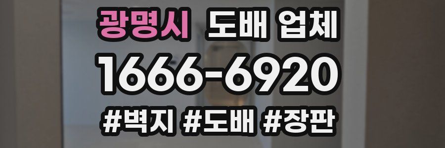 광명시 도배 업체