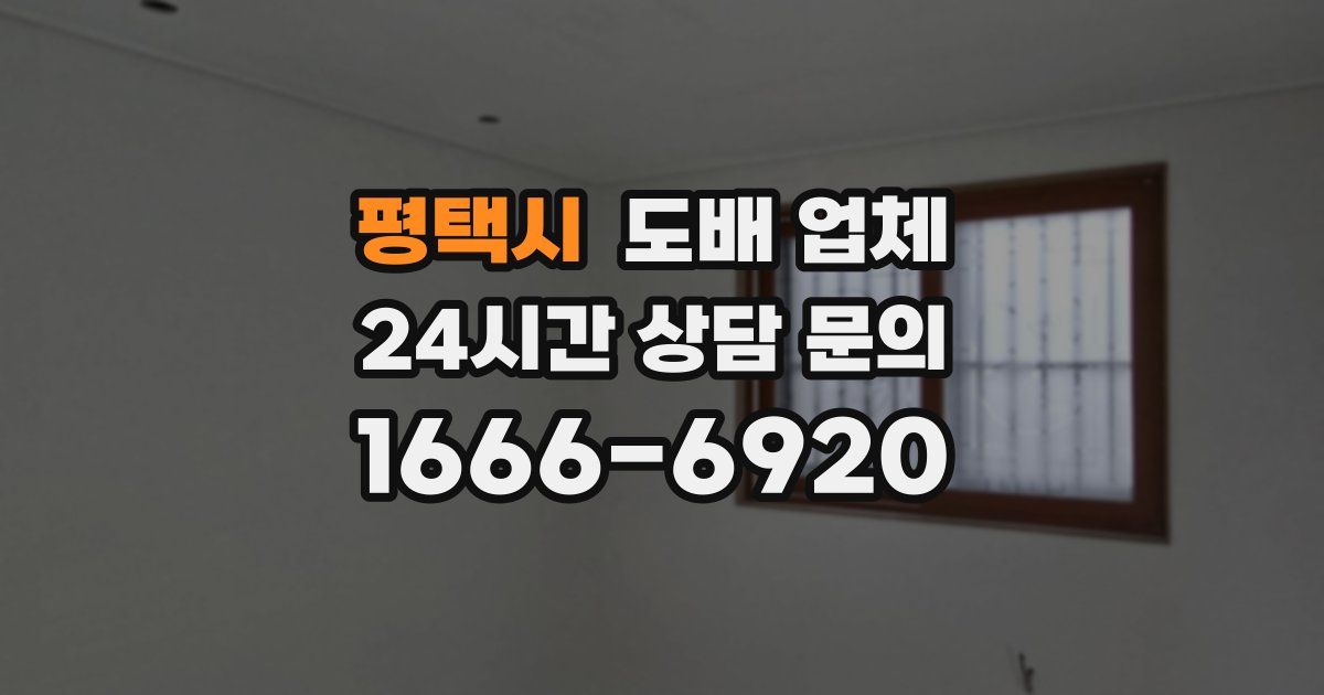 평택시 도배 업체