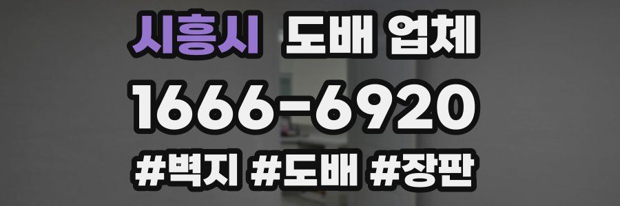 시흥시 도배 업체