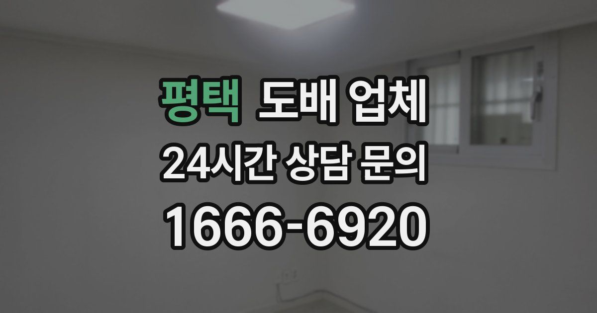 평택 도배 업체
