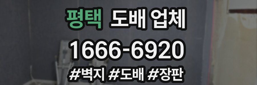 평택 도배 업체