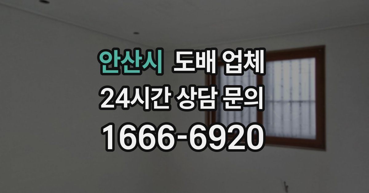 안산시 도배 업체