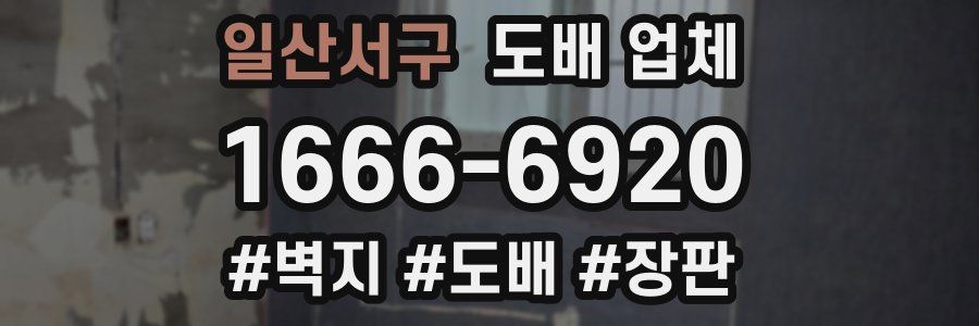 일산서구 도배 업체