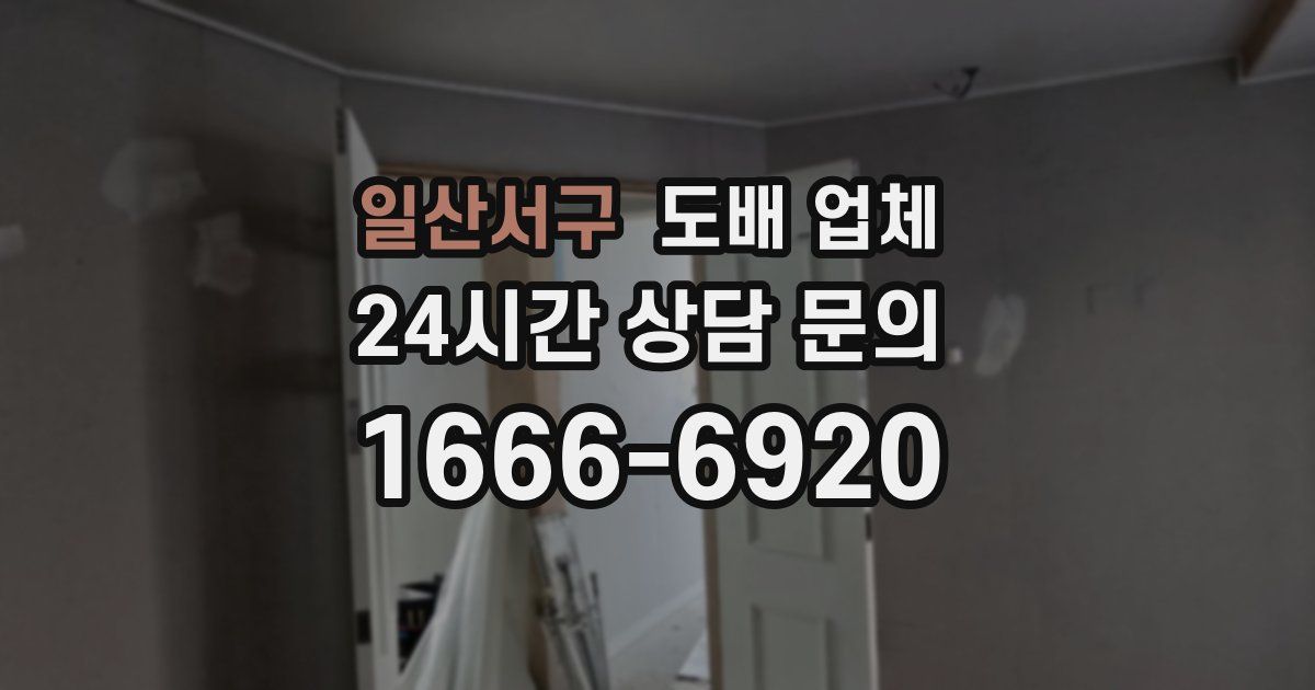일산서구 도배 업체