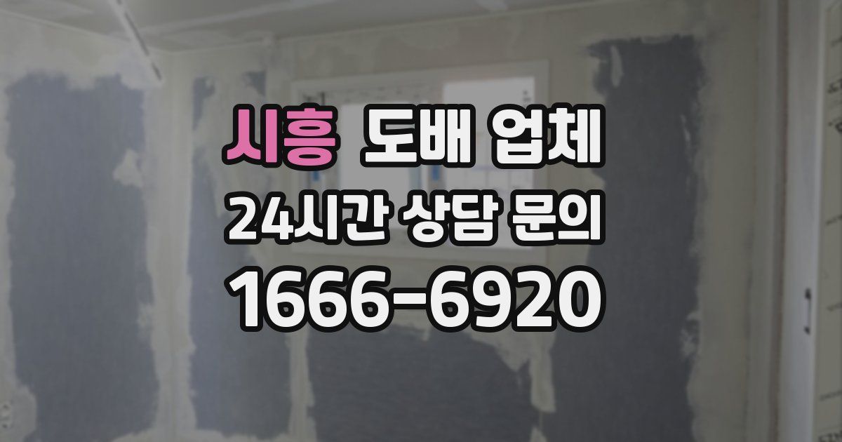 시흥 도배 업체