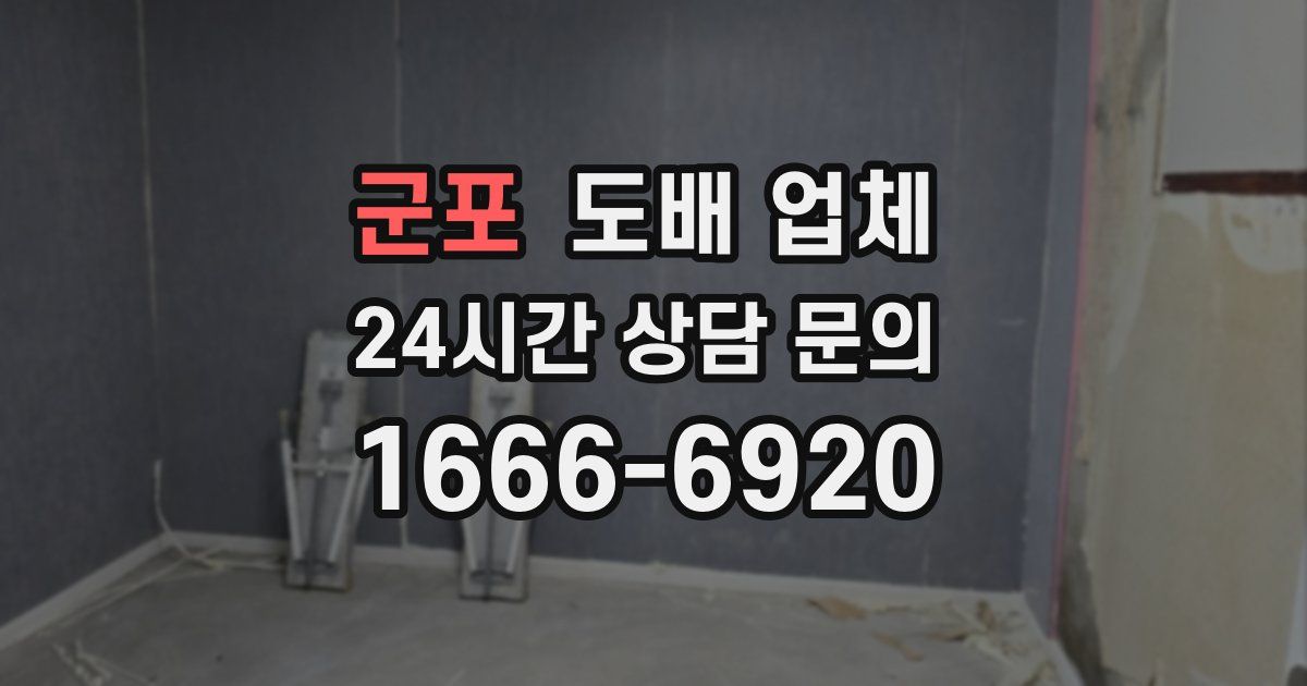 군포 도배 업체