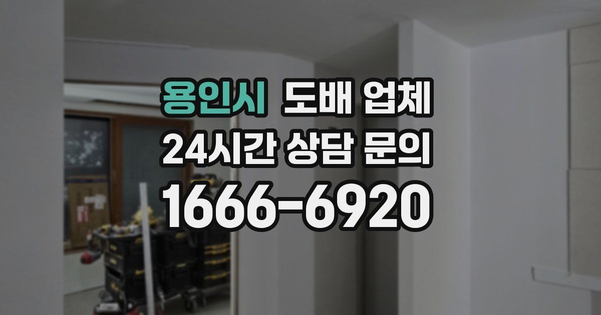 용인시 도배 업체