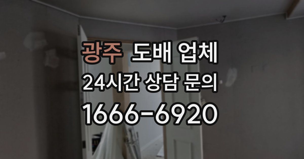 광주 도배 업체