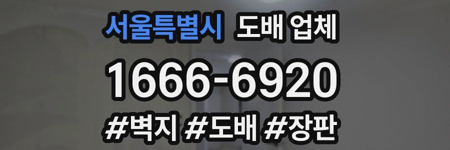 서울특별시 도배 업체