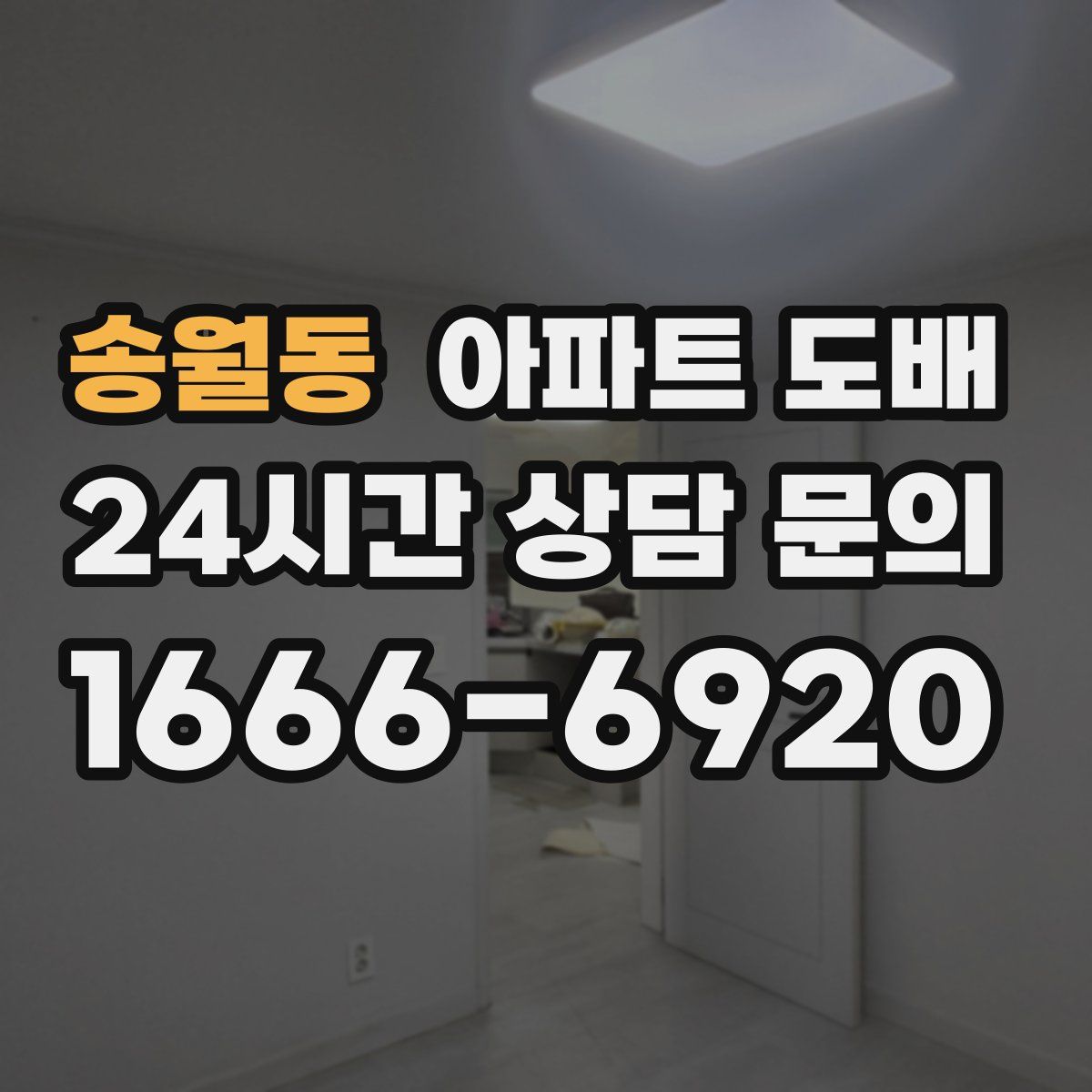 송월동 아파트 도배