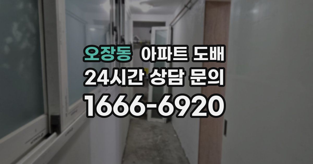 오장동 아파트 도배