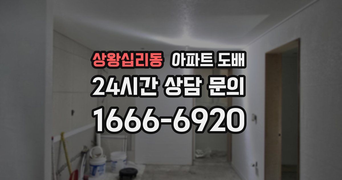 상왕십리동 아파트 도배