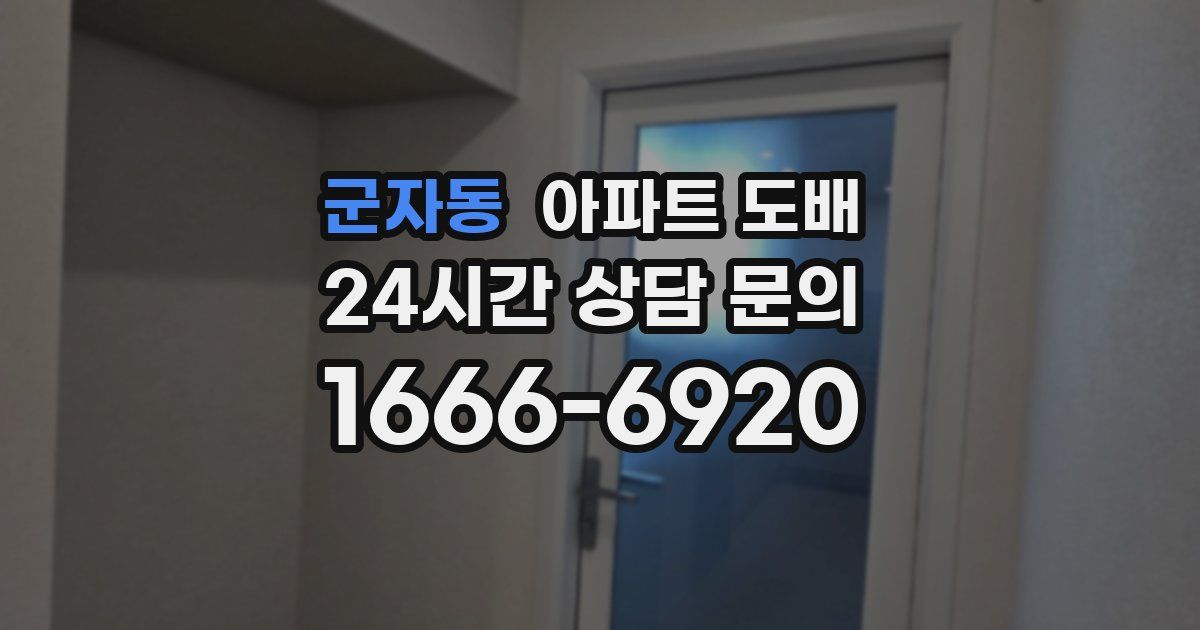 군자동 아파트 도배
