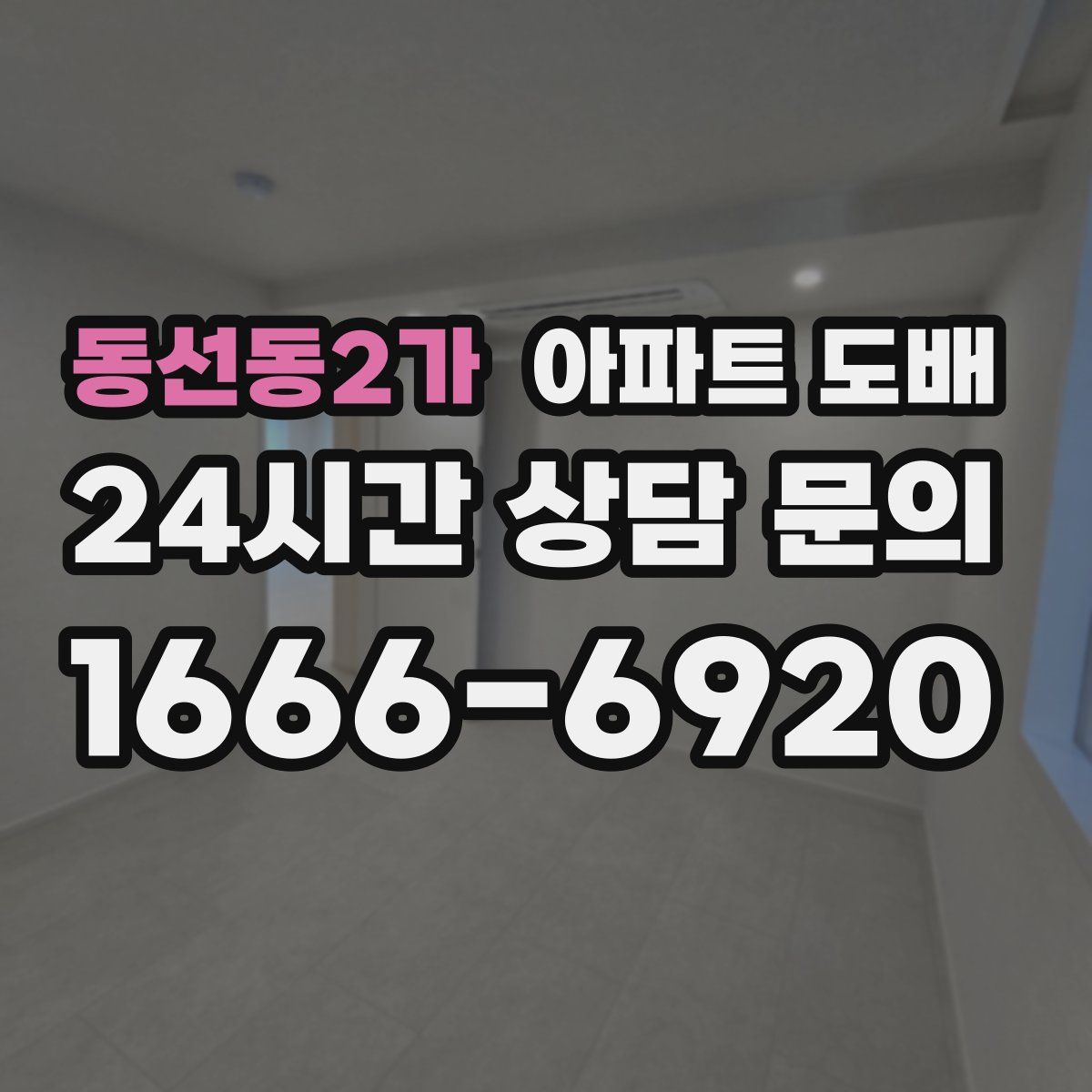 동선동2가 아파트 도배