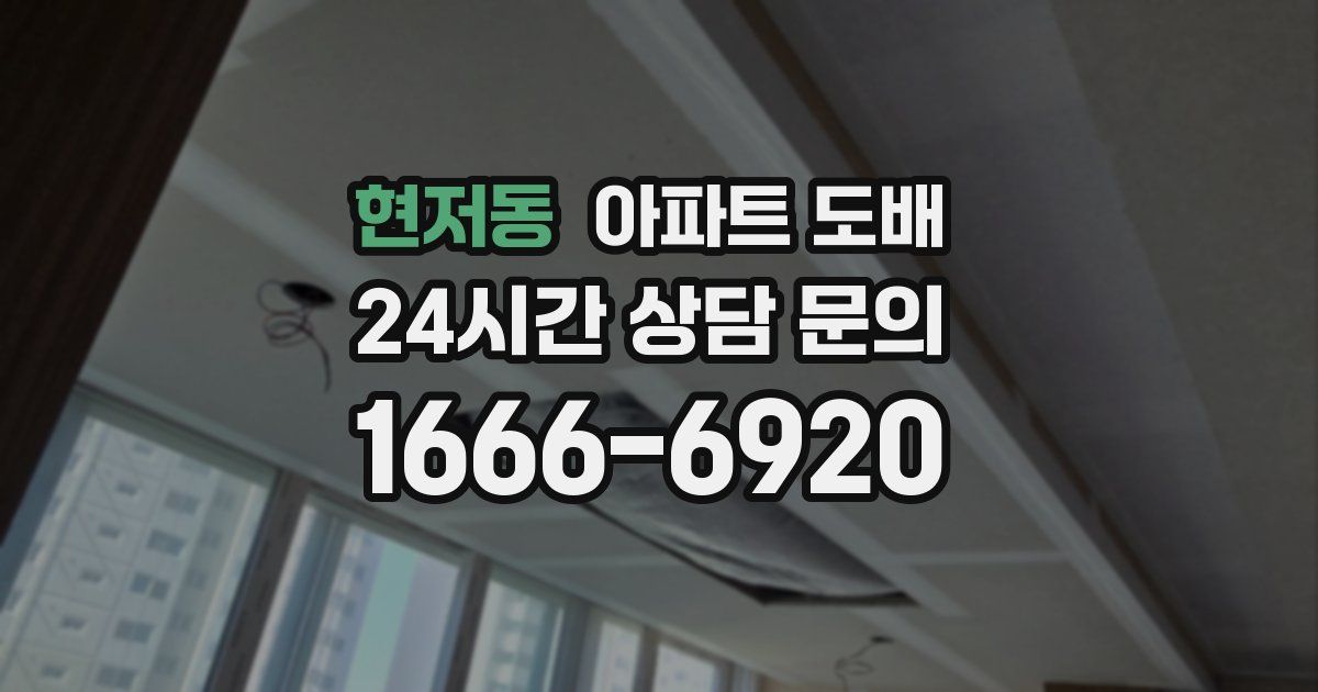 현저동 아파트 도배