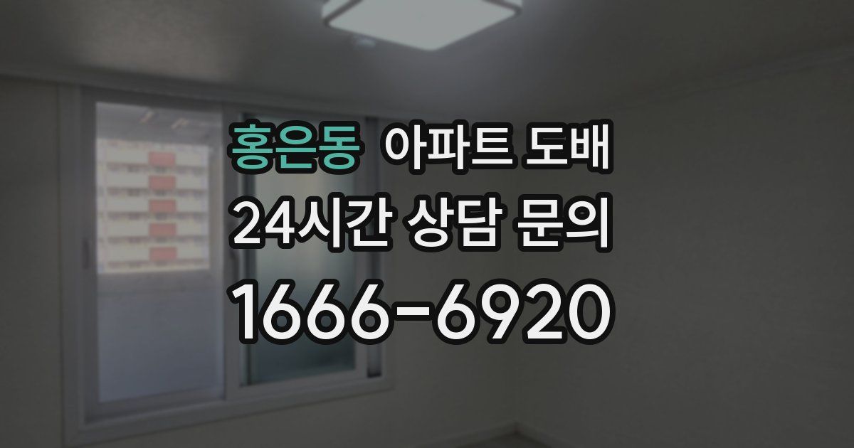 홍은동 아파트 도배