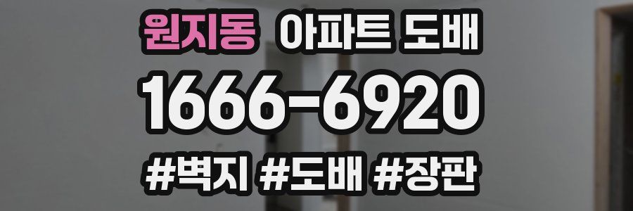 원지동 아파트 도배