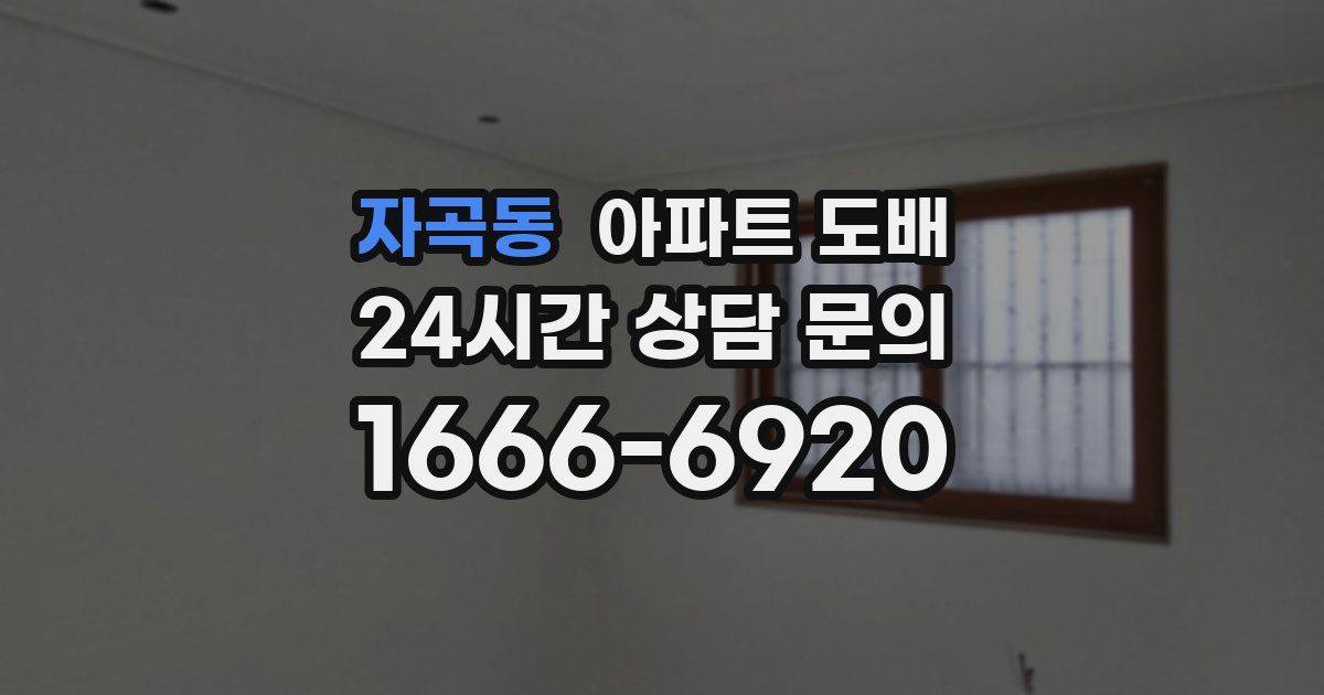 자곡동 아파트 도배