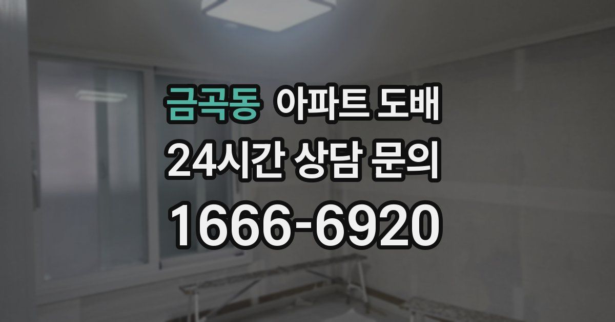 금곡동 아파트 도배