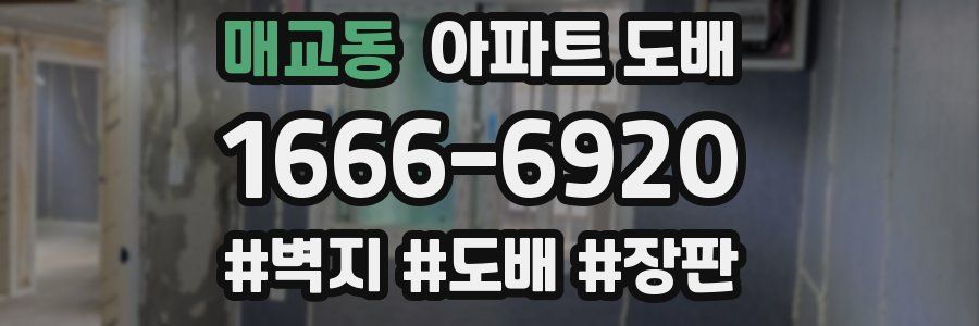 매교동 아파트 도배