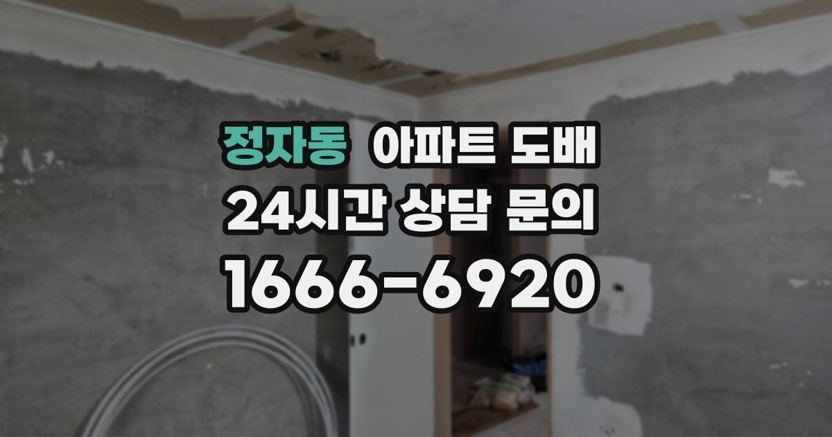 정자동 아파트 도배