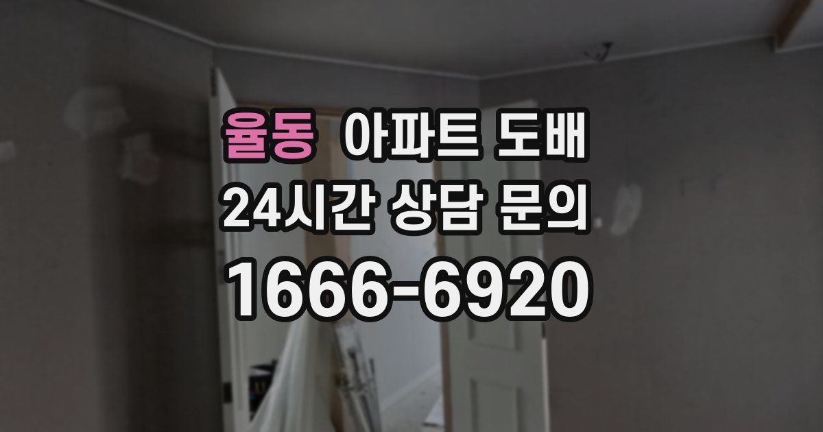율동 아파트 도배