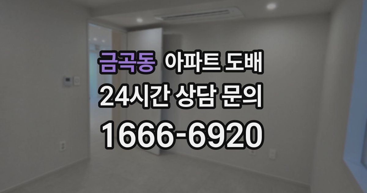 금곡동 아파트 도배