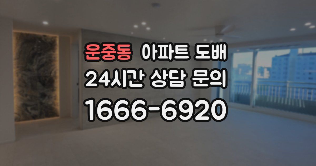운중동 아파트 도배