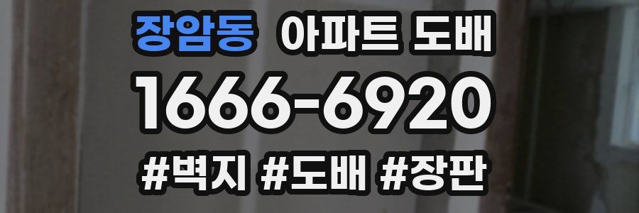 장암동 아파트 도배