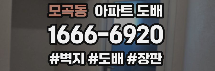 모곡동 아파트 도배