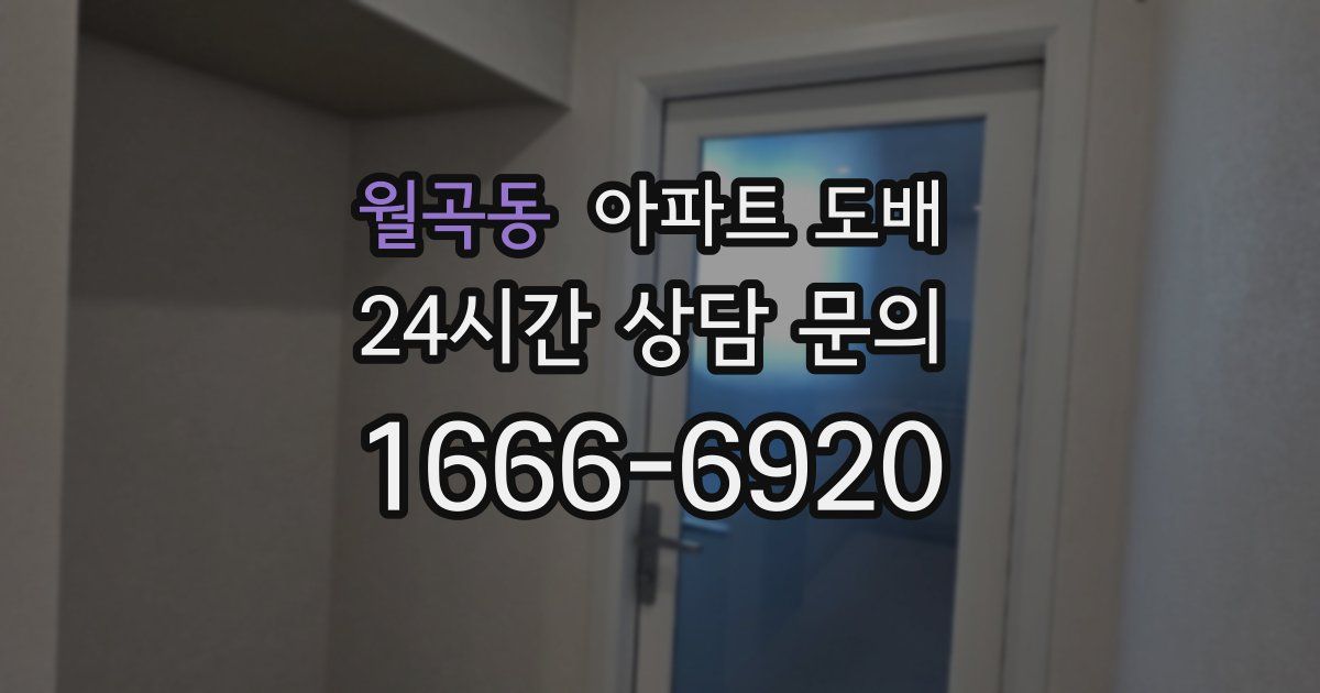 월곡동 아파트 도배