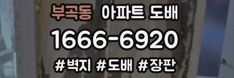 부곡동 아파트 도배
