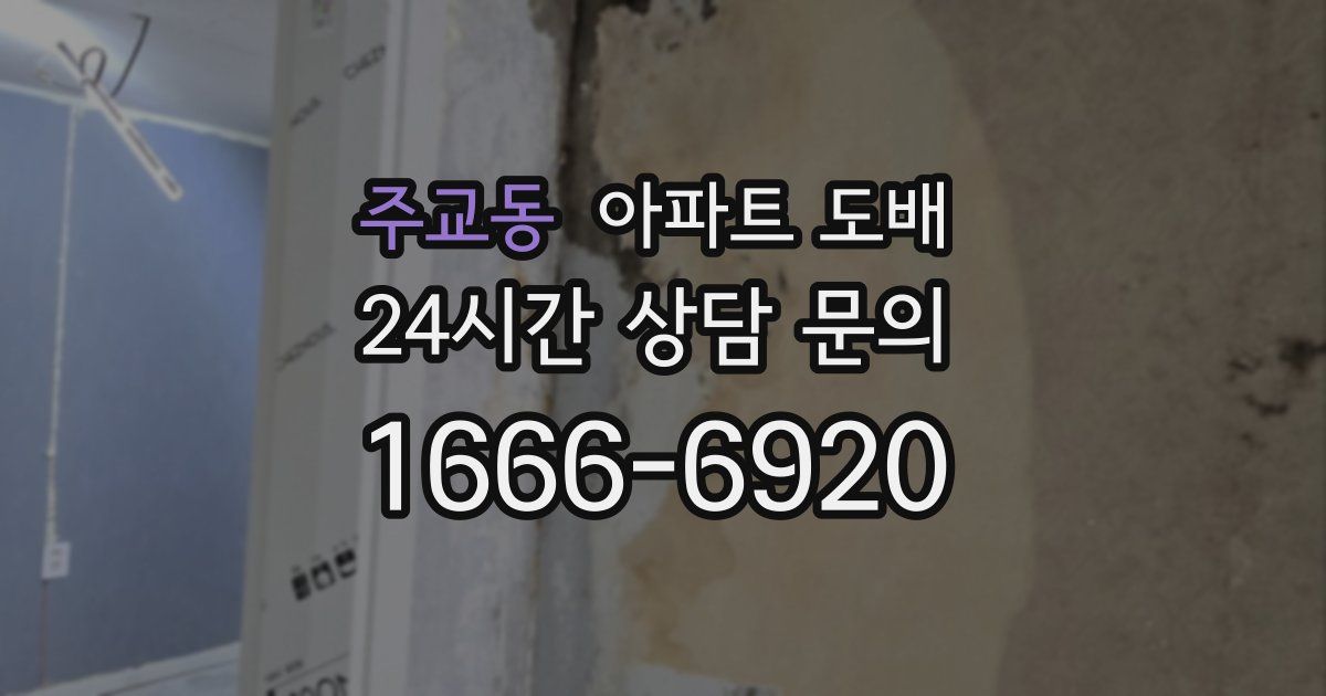 주교동 아파트 도배