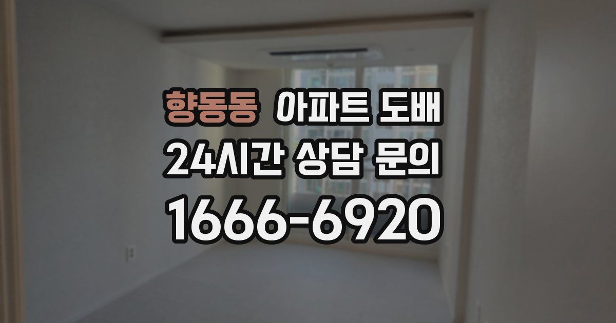 향동동 아파트 도배