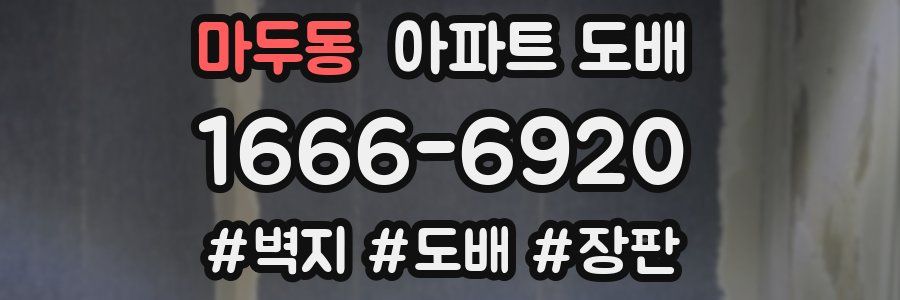 마두동 아파트 도배