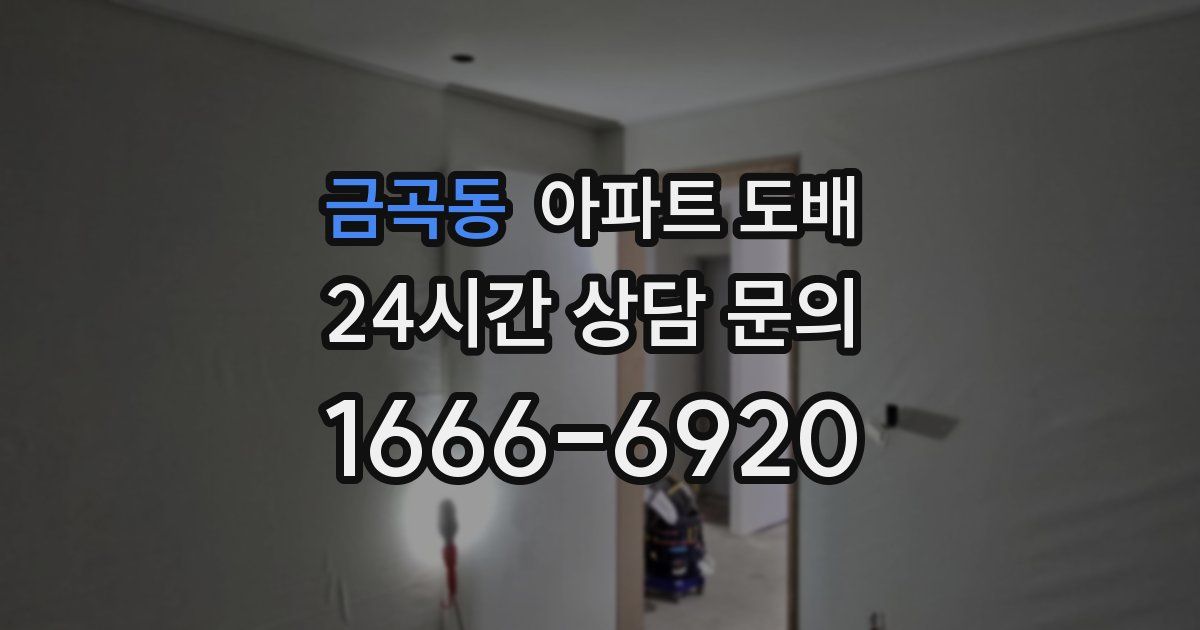 금곡동 아파트 도배