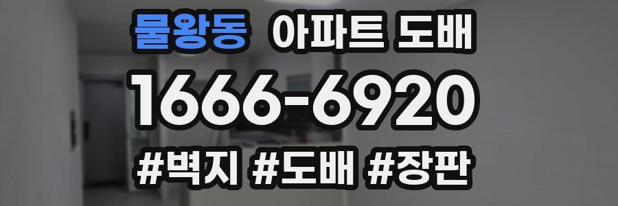 물왕동 아파트 도배
